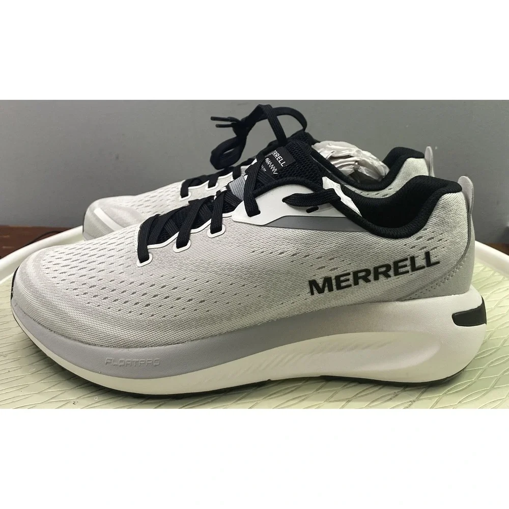 Merrell Men Morphlite White/Black Road To Trail Running Shoes Sz.9 Sneakers NWB